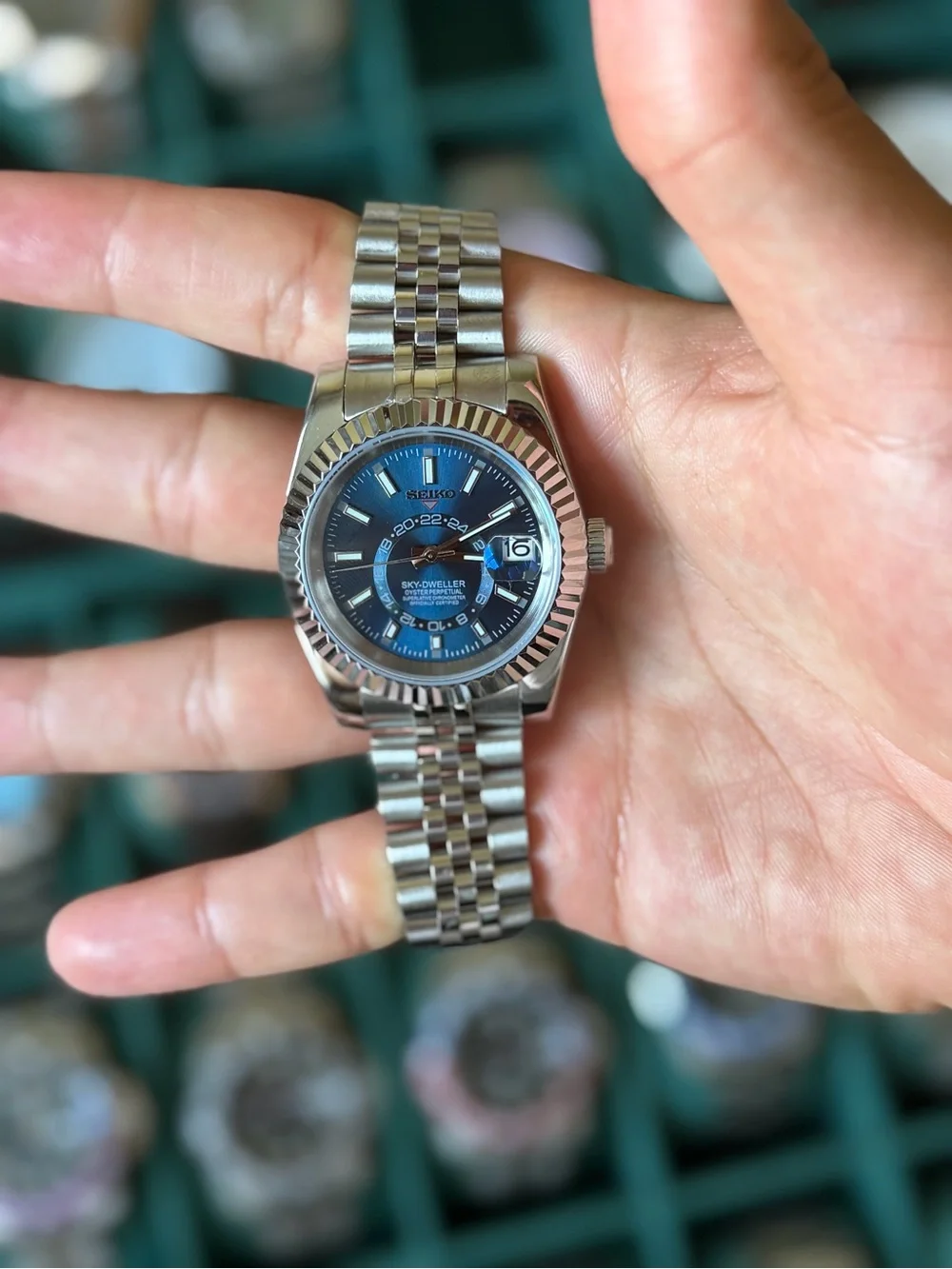 Seiko Mod: Blue Sky-Dweller